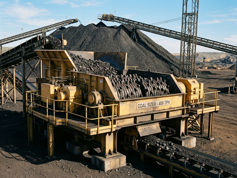 Coal sizer producing consistent product size at a NKOTINI Kula MINERIA plant